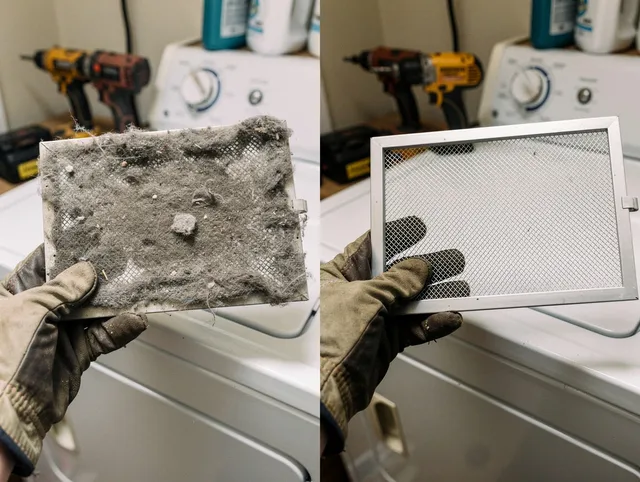 Professional lint trap cleaning by Avon Dryer Vent Cleaning in Avon