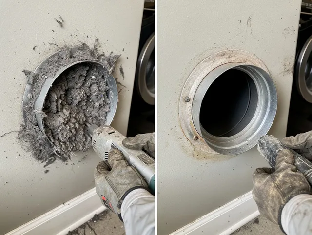 Professional clogged vent cleaning by Avon Dryer Vent Cleaning in Avon