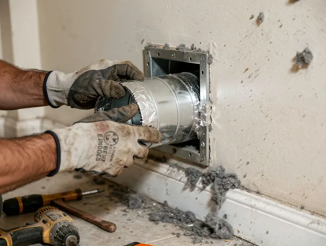 Professional dryer vent repair and installation by Avon Dryer Vent Cleaning in Avon